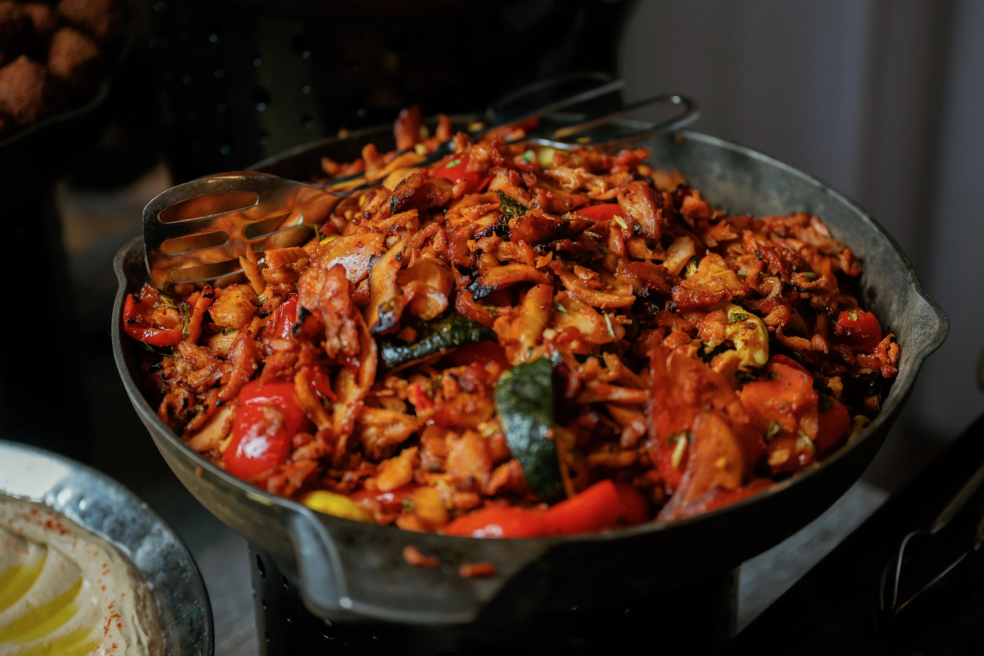 Roasted vegetable dish in a serving bowl
