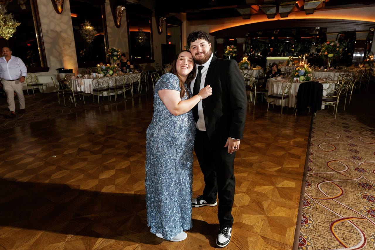 Wedding couple sharing a quiet dance at the end of the night. Crest Hollow wedding in Woodbury, Long Island.
